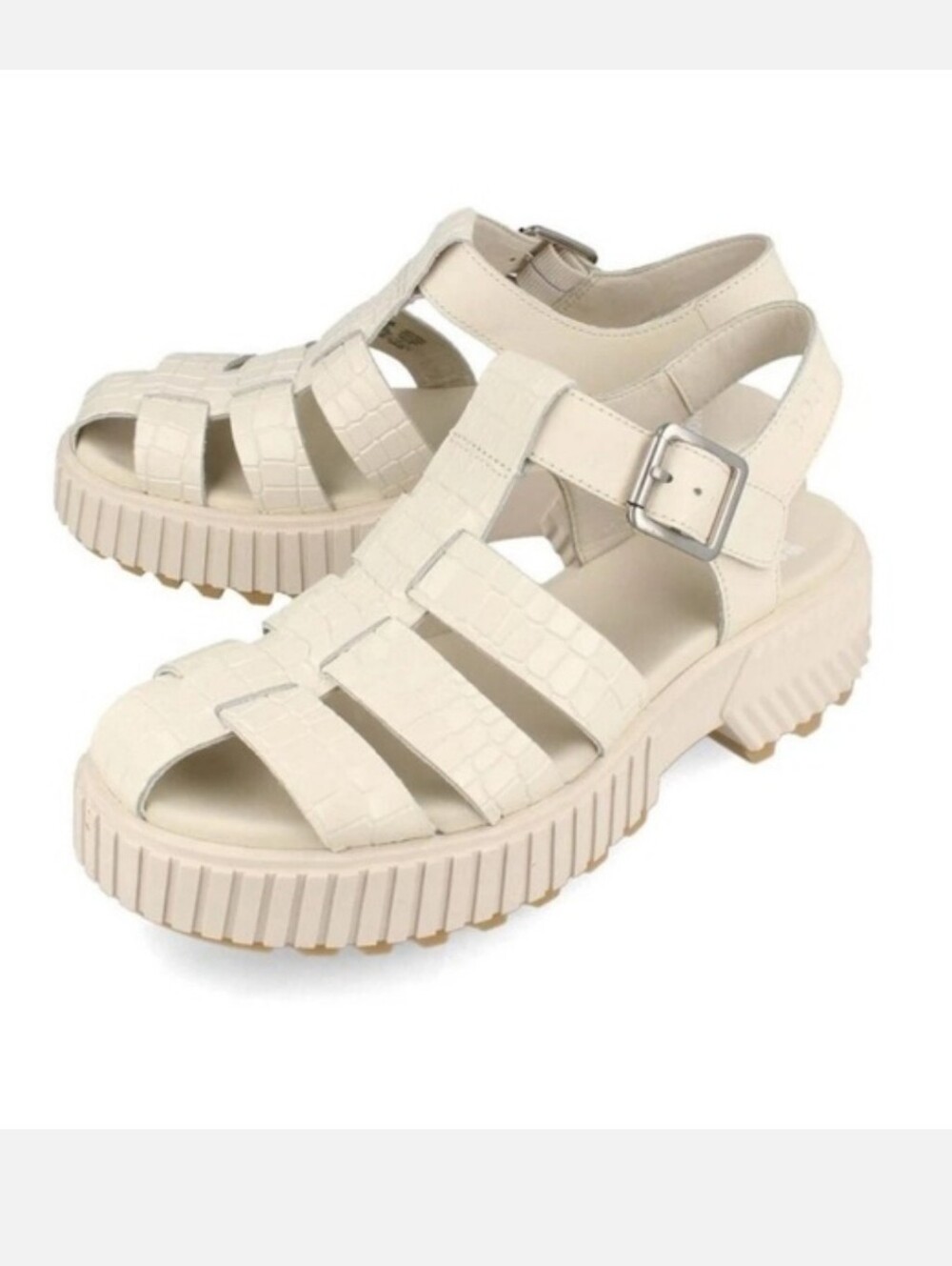 Sorel Ona Streetworks Platform Fisherman Sandals In Chalk